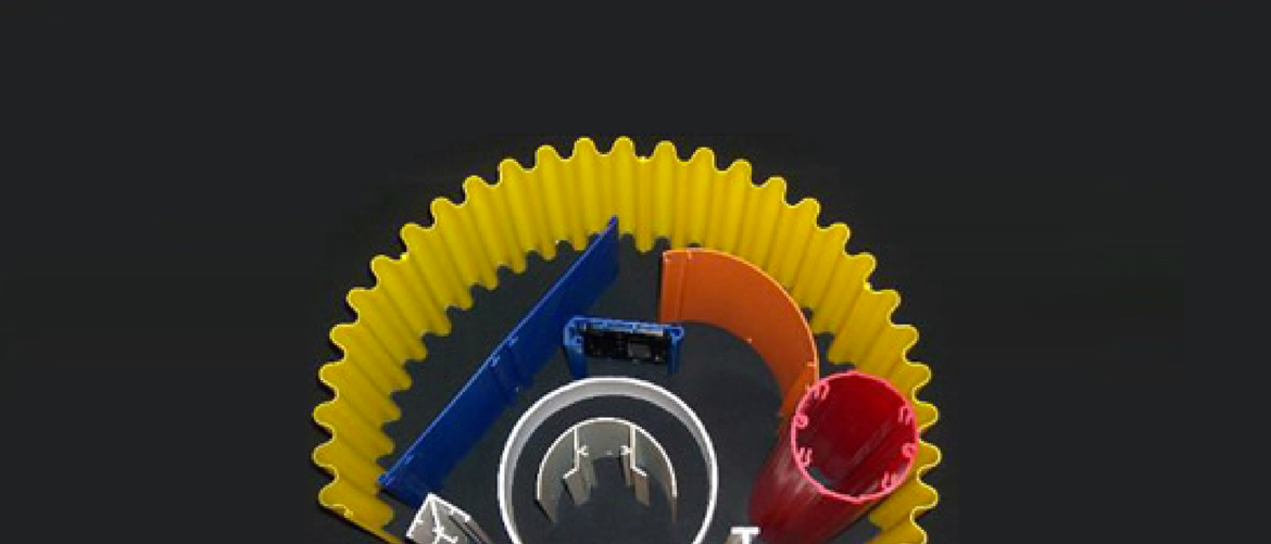 Plastic Extrusion Parts Collection Assorted plastic extrusion parts in various shapes and colors